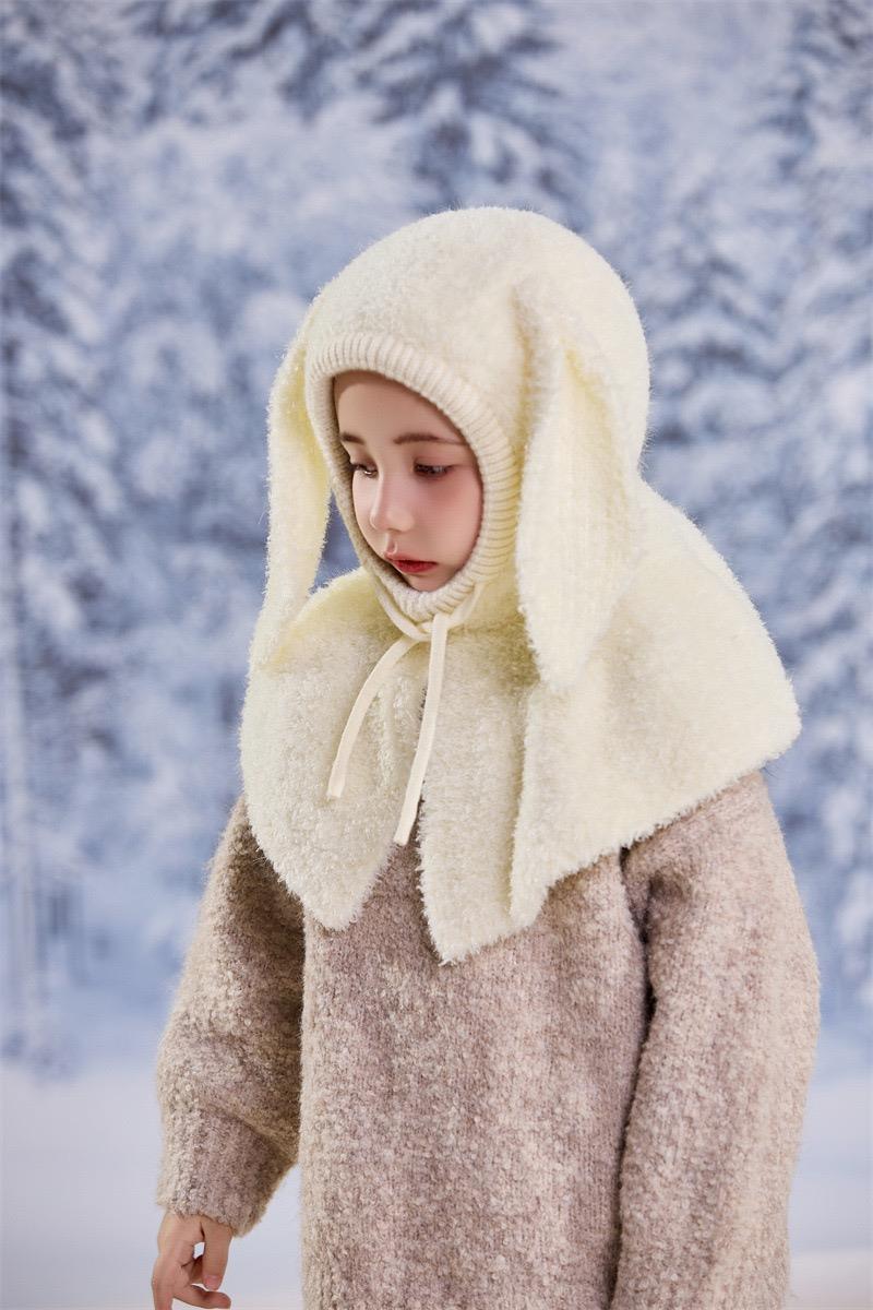 کلاه حوله ای گردن گیر مدل شنلی گوش برجسته کد 21254