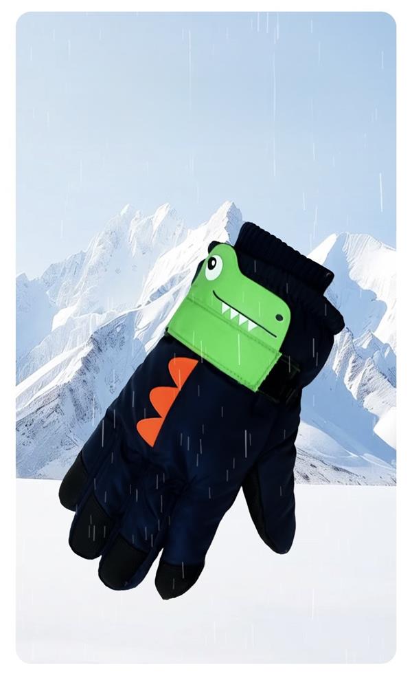 دستکش ضداب داخل لاینردار طرح دایناسور اخمو کد 21425