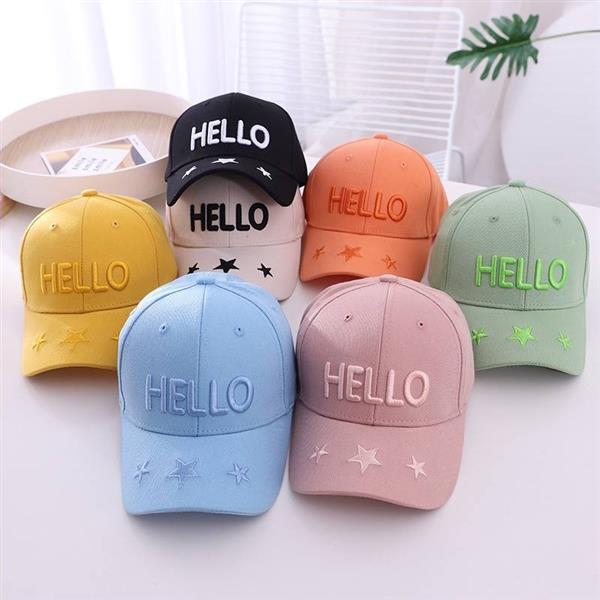 کلاه لبه دار طرح HELLO & STAR کد 11444