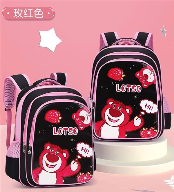 کوله برزنتی طرح LOTSO  رنگ مشکی  کد 16668