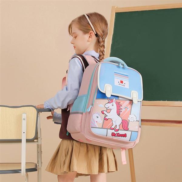 کوله برزنتی رویه چرم طرح  UNICORNS  کد 16758
