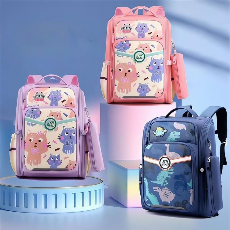 کوله برزنتی صندوقی با جامدادی طرح JYN NIAD پیشی کد 16924