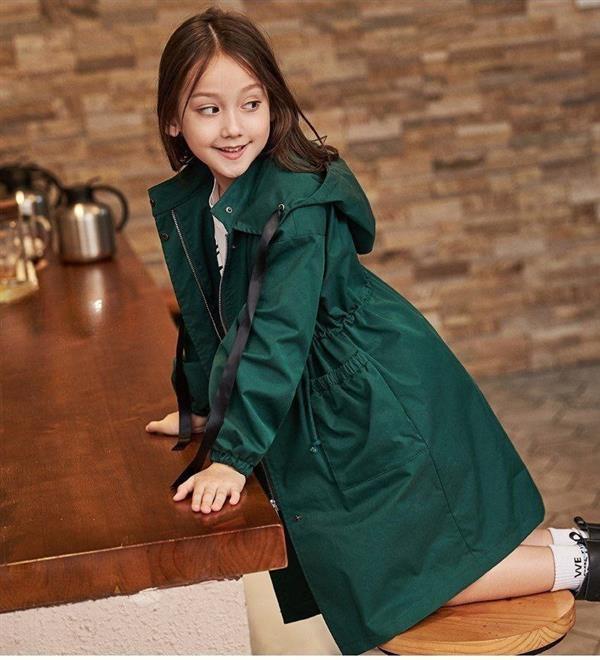 کت  کتان بلند کمر گت  رنگ یشمی کد 18482