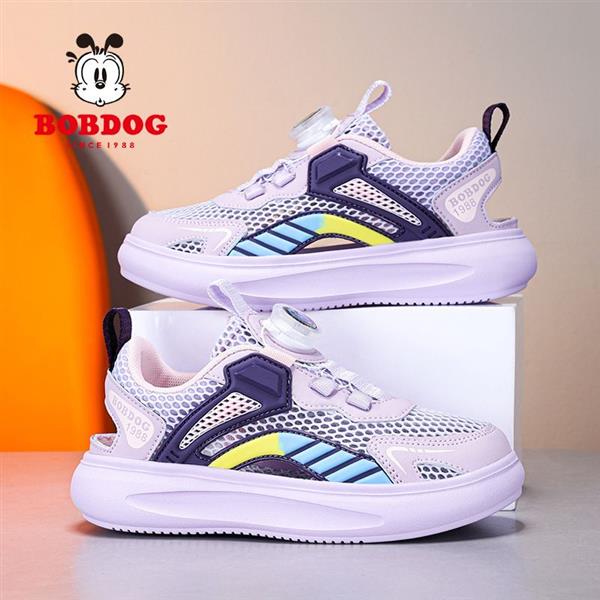 صندل توری BOBDOG با دکمه تنظیم کننده بند  رنگ یاسی و صورتی کد 19560