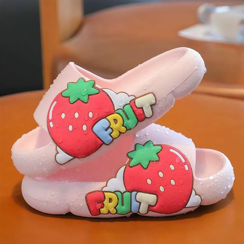 دمپایی طرح FRUIT رنگ صورتی کد 19639
