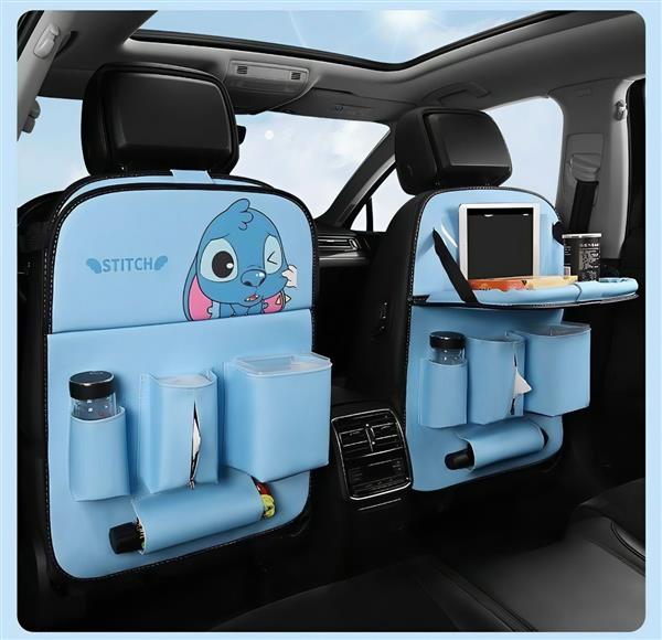 کیف ارگانایزر ماشین چرم ضداب چند منظوره میزشو طرح کارتونی جنس محکم کد 19650