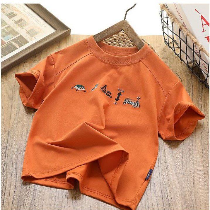 تیشرت فشن اسپرت طرح Camp رنگ اجری کد 19953