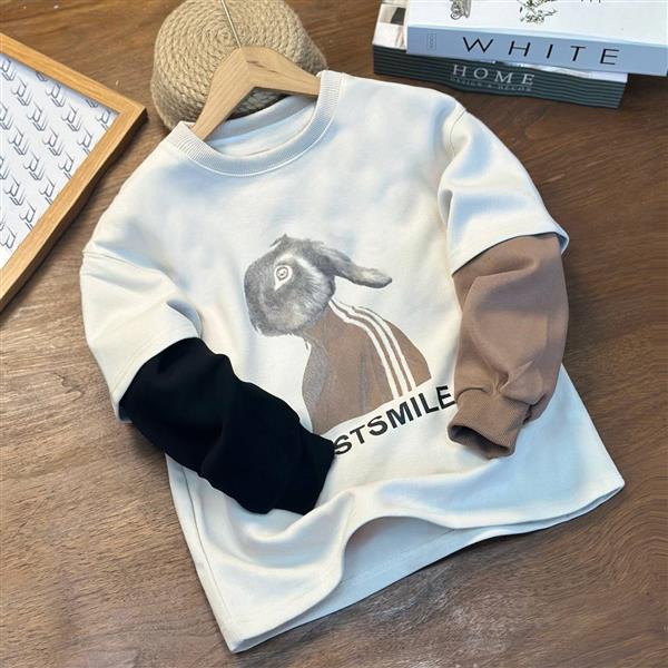 دورس خرگوشی طرح FIRSTSMILE رنگ کرم کد 20377