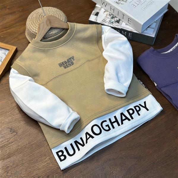 دورس فشن کرم طرح BUNAOGHAPPY با استین سفید کد 20412