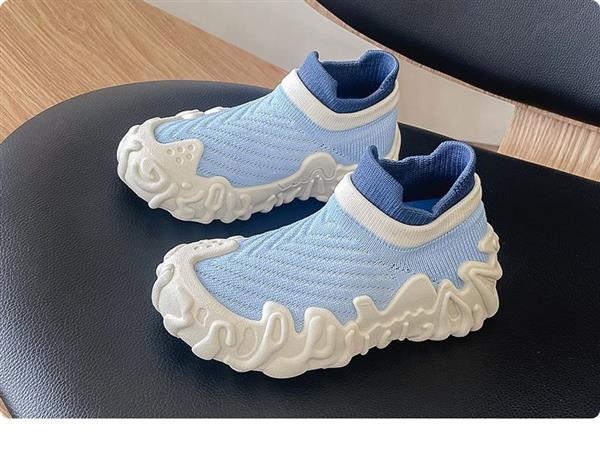 کتونی کشی Fashion لژ خرچنگی Sport  رنگ ابی با لژ شیری کد 20559