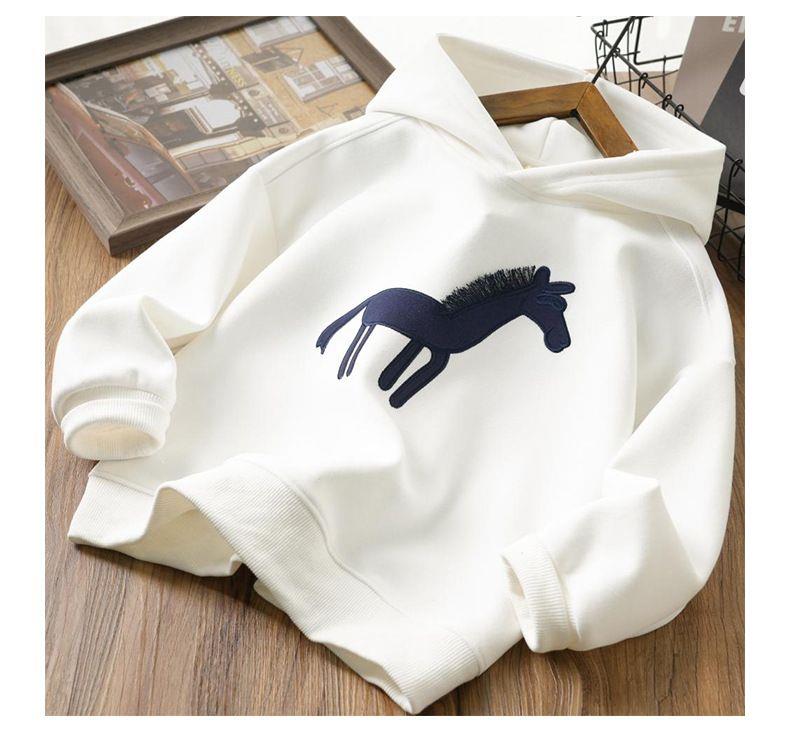 هودی فشن طرح HORSE رنگ سفید کد 20700