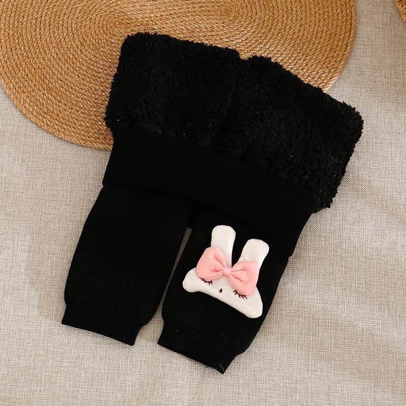 لگ داخل پشمی پایین خرگوش برجسته رنگ مشکی کد 20714