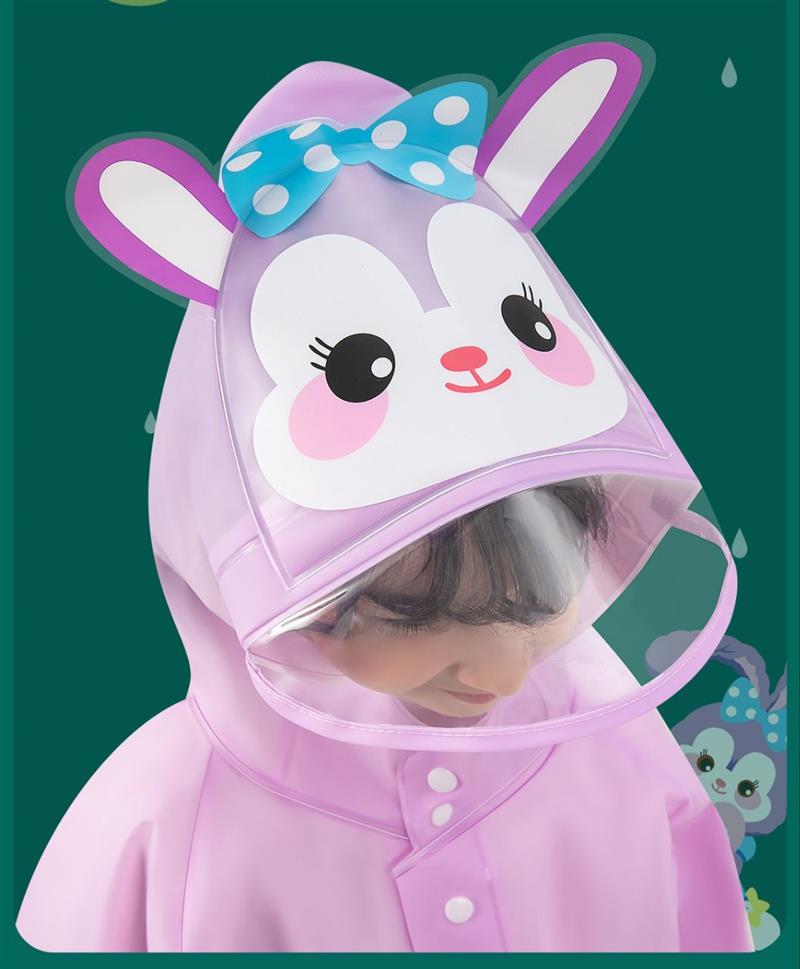 بارونی بلند کلاه نقاب دار تلقی طرح خرگوش یاسی کد 20716