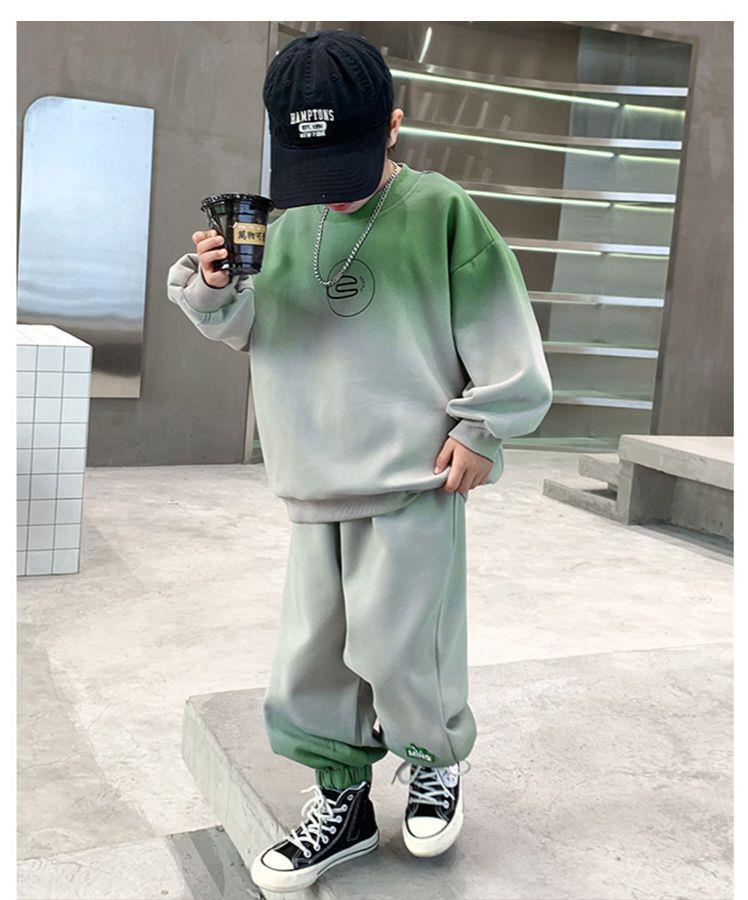 ست دورس و شلوار ابرنگی طرح  C طوسی و سبز  کد 20724