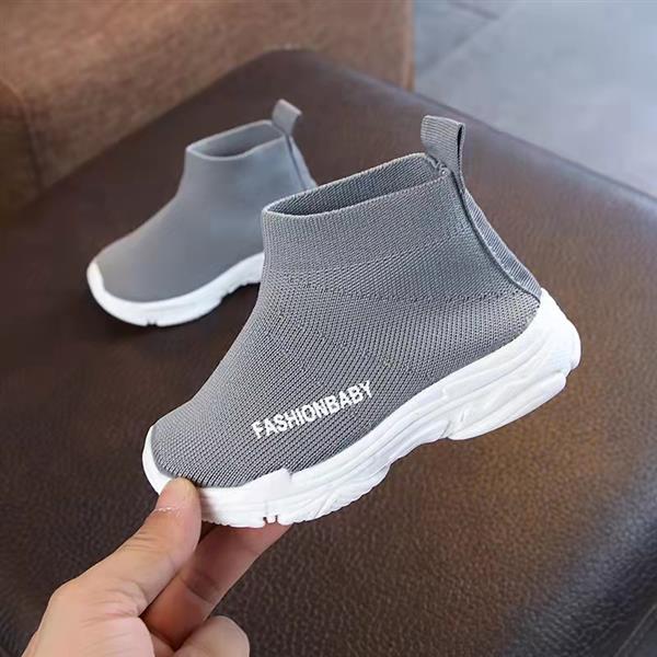 کتونی کشی ساقدار Fashion Baby رنگ طوسی کد 20729