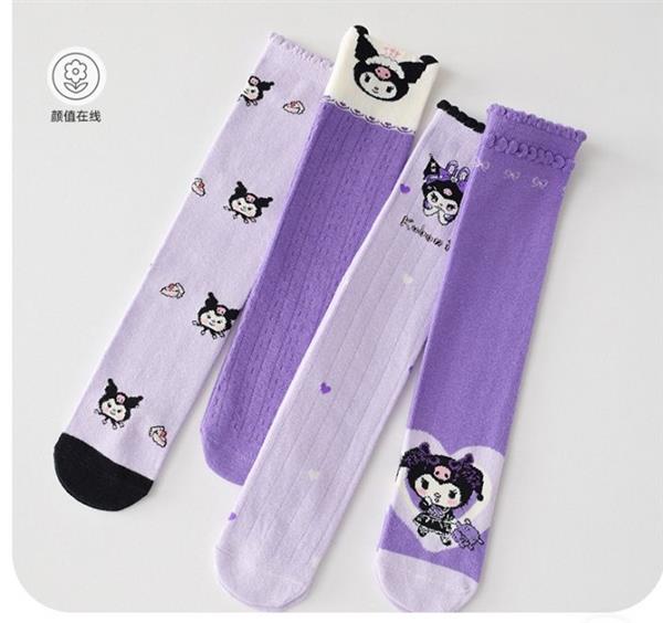 جوراب ساق بلند فری سایز طرح کرومی و دوستان کد 20780