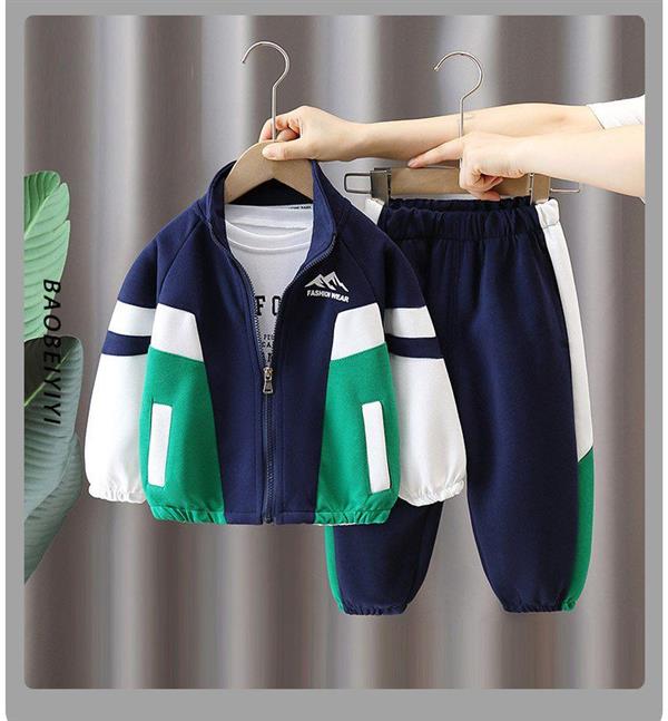 ست سویشرت و شلوار طرح FASHION WEAR رنگ سورمه ای و سبز کد 20811