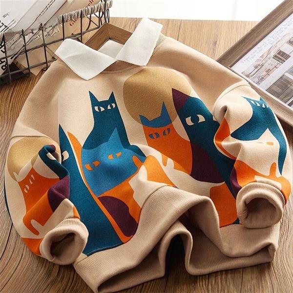 دورس پیشی ضخیم یقه دار رنگ نسکافه ای کد 20867