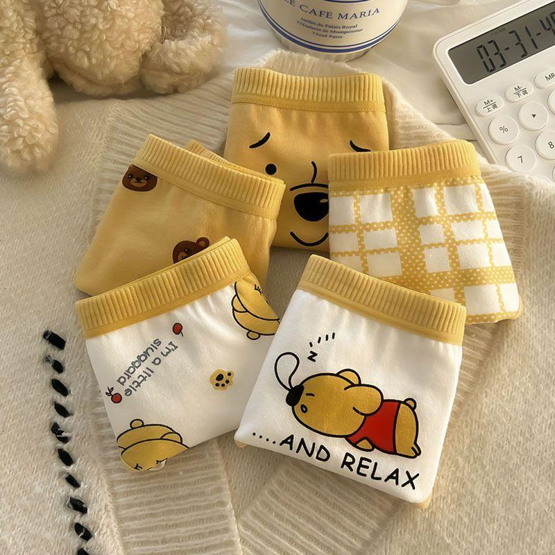 پک پنج عددی شورت پو رنگبندی سفید و خردلی کد 20879