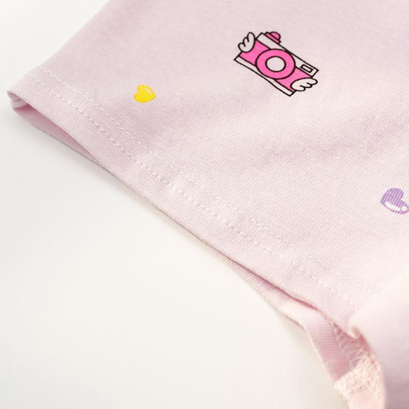 پک چهارعددی شورت پادار خرگوش و ستاره رنگبندی سفید و یاسی کد 20880