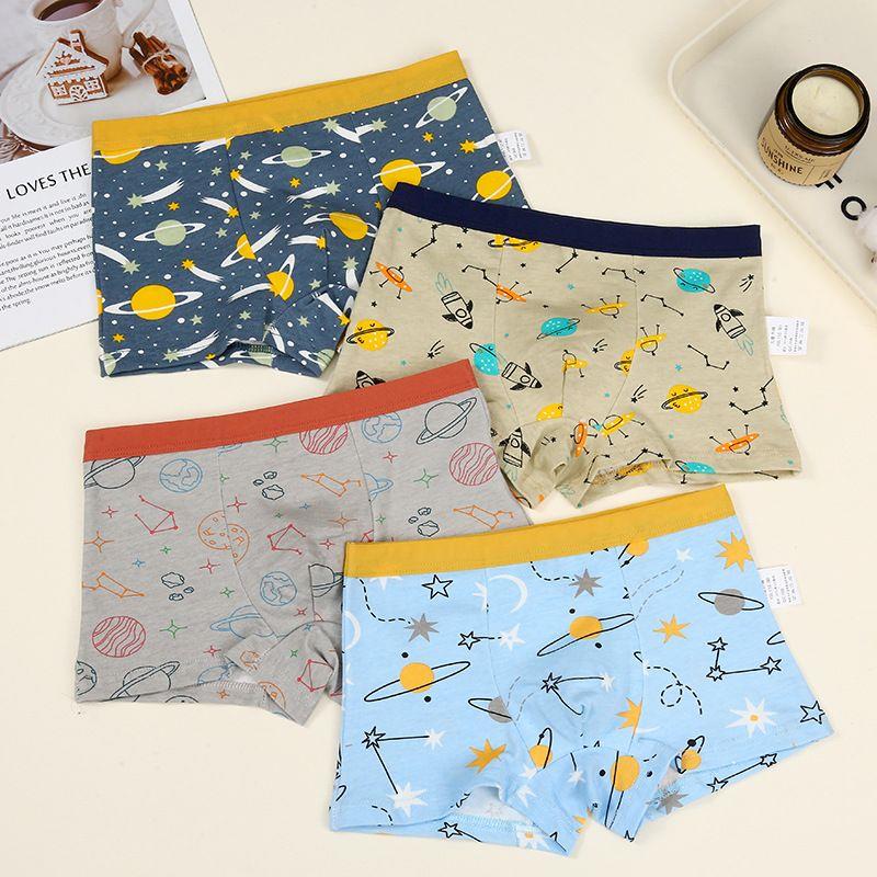 پک چهارعددی شورت پادار کهکشان و ستاره رنگبندی ابی و سورمه ای و طوسی کد 20882