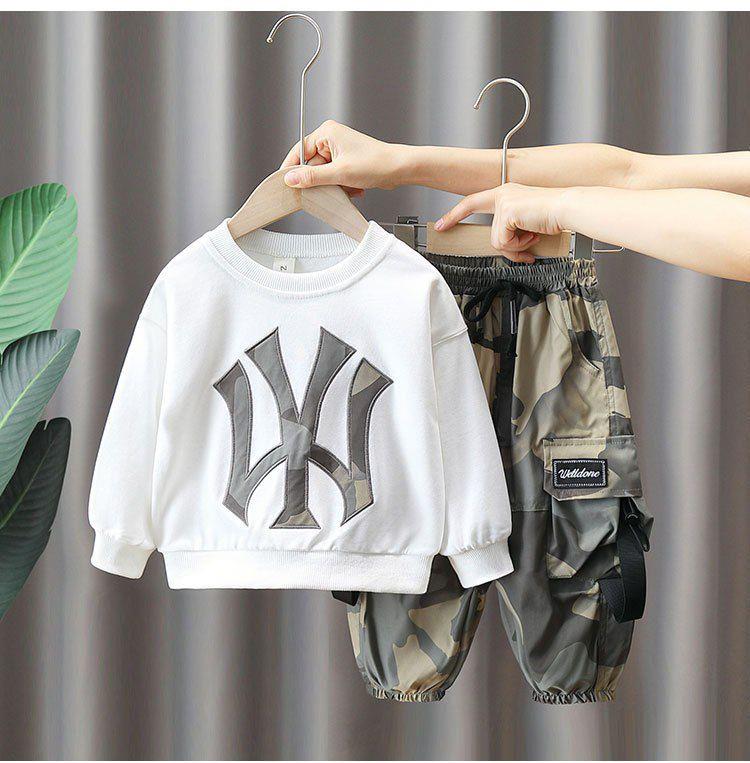 ست دورس سفید NY و شلوار ضداب  گت دار چریکی  یشمی کد 20903