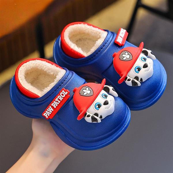 پاپوش داخل خز سگ های نگهبان برجسته رنگ سورمه ای کد 20912