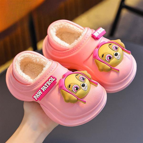 پاپوش داخل خز سگ های نگهبان برجسته رنگ صورتی کد 20913