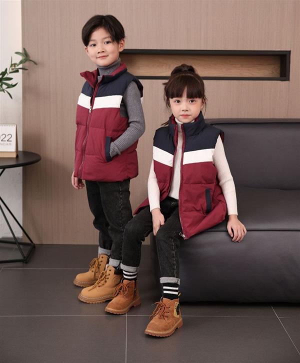 پافر فشن ضخیم ضداب  دو جیب رنگبندی سورمه ای پایین زرشکی  کد 20972