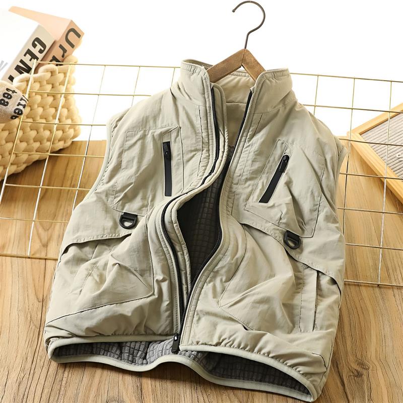 پافر فشن طرح Buckle and zipper  رنگ سبز کد 21001