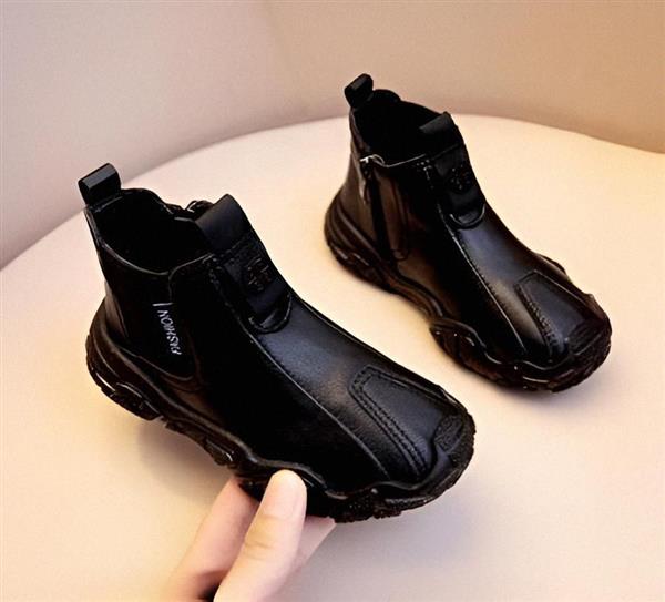 یوت چرم سگگ دار FASHION رنگ مشکی کد 21005