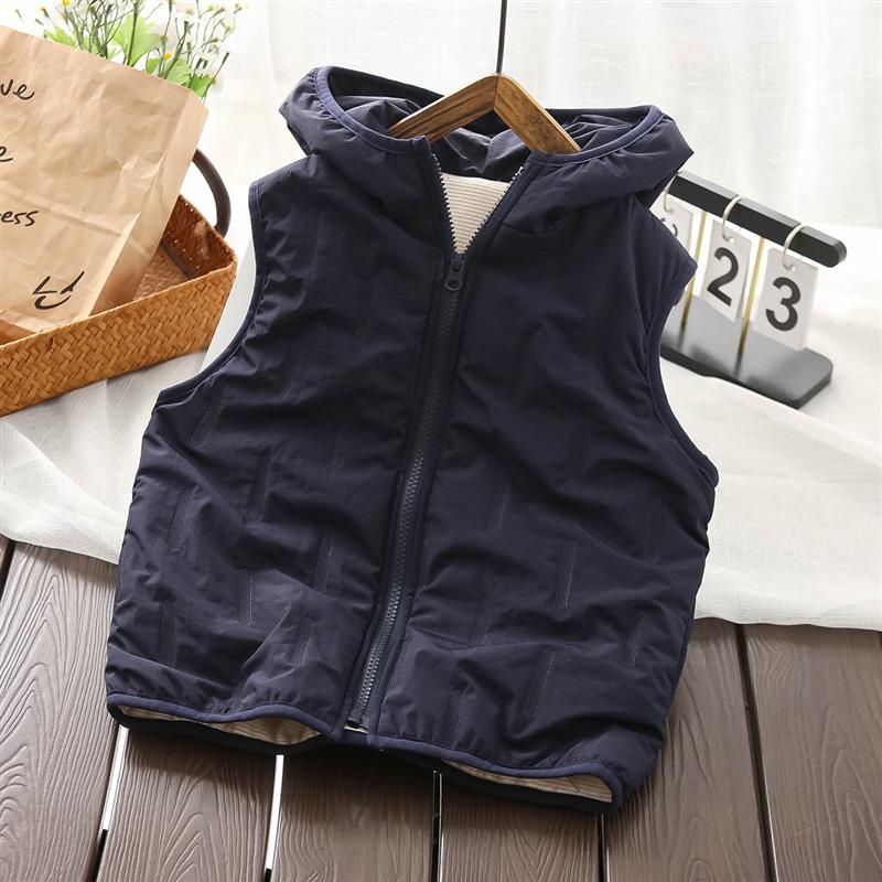 پافر فشن اسپرت کلاهدار ضداب رنگ سورمه ای  داخل استردار کد 21014