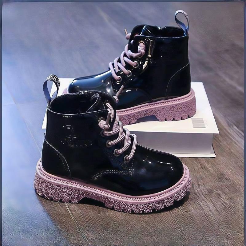 بوت ورنی فشن مشکی لژ یاسی کد 21024