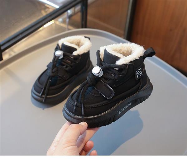 بوت فشن بندی ضداب داخل پشمی طرح BOKVKOB رنگ مشکی کد 21056