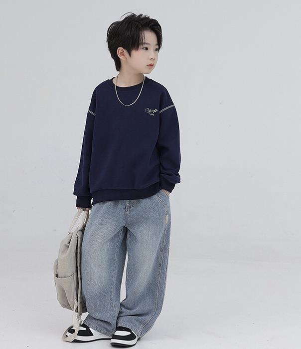 شلوار جین واید ابی کمرنک کمرکش کد 21147