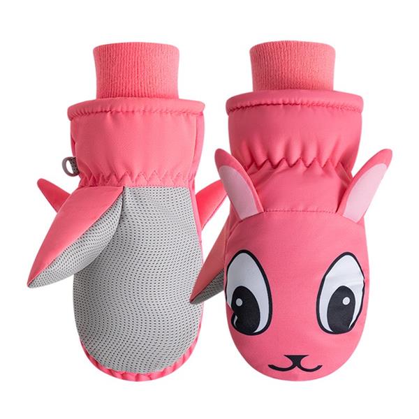 دستکش ضداب داخل لاینردار ضخیم طرح ماهی رنگ  صورتی کد 21204