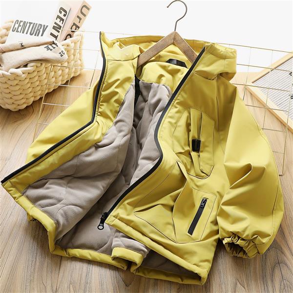 بارونی ضخیم فشن Four pockets, sporty style رنگ فسفری کد 21232