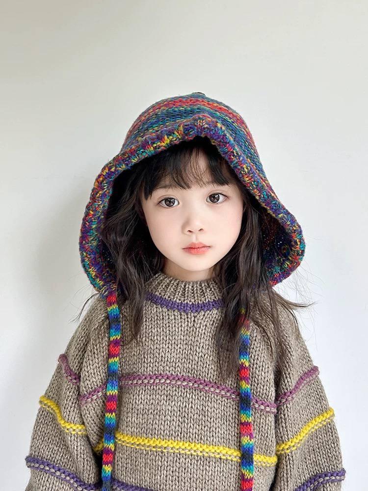 کلاه بافت شاپل رنگارنگ کد 21242