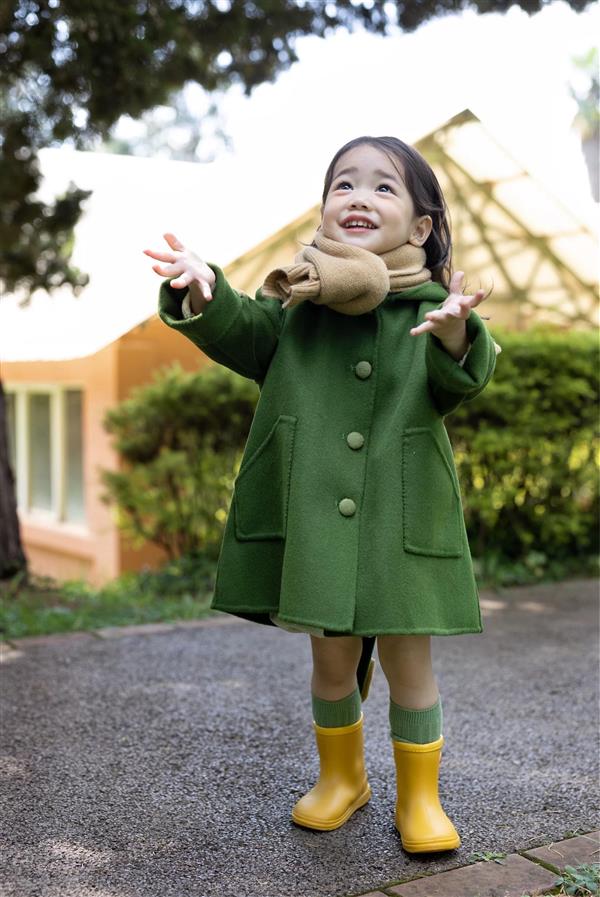 پالتو فوتر بلند کلاهدار تمساحی رنگ سبز کد 21263