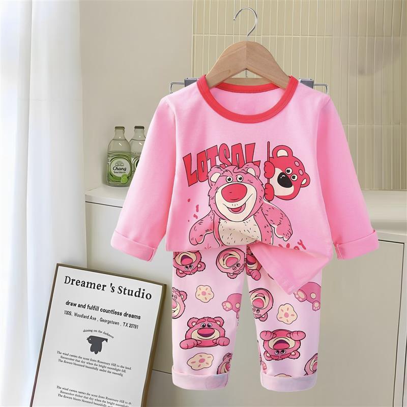 ست نخی بلوز و شلوار صورتی طرح لوتسو  سایز بزرگ کد 21276