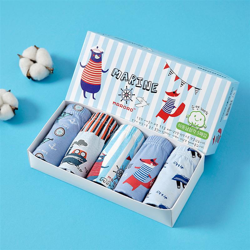 پک پنج عددی شورت خرس و روباه با جعبه ابی کد 21419