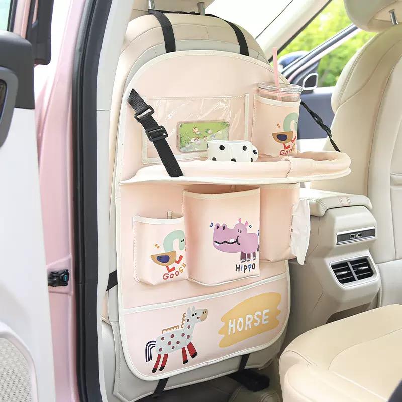 کیف ارگانایزر ماشین چرم ضداب چند منظوره میزشو طرح کارتونی جنس محکم کد 21800