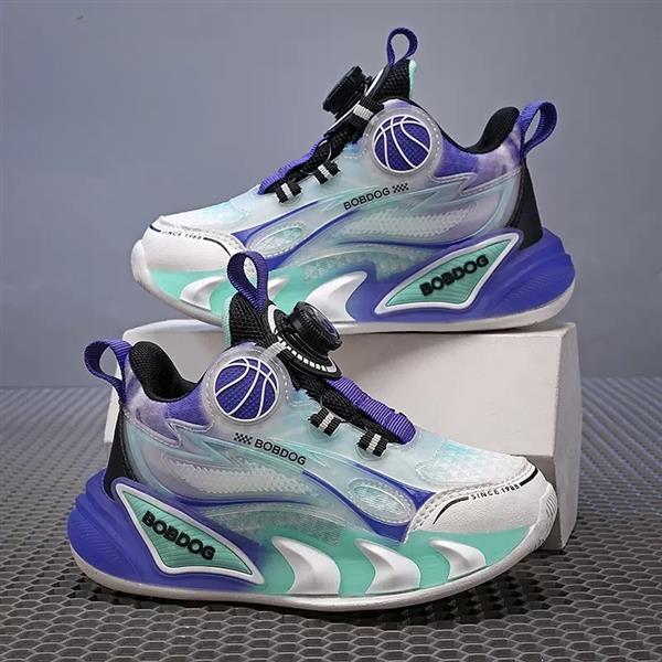 کتونی فشن  BOBDOG طرح BASKETBALL  رنگ سبزابی کد 21851
